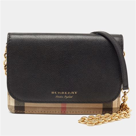 burberry hampshire fringe leather crossbody bag|Burberry check and leather bag.